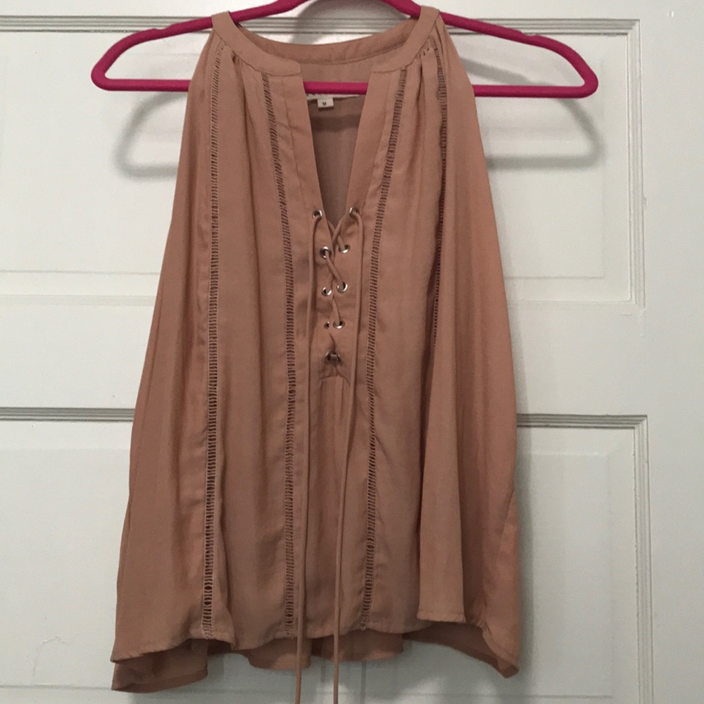 SALE NEVER WORN Tan Shirt